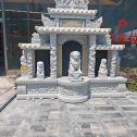 贵阳芝麻白中国黑石材套墓 花岗岩墓碑