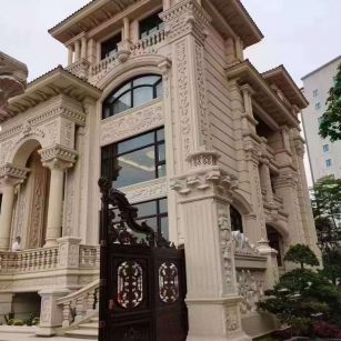 贵阳黄金麻别墅外墙异形定制